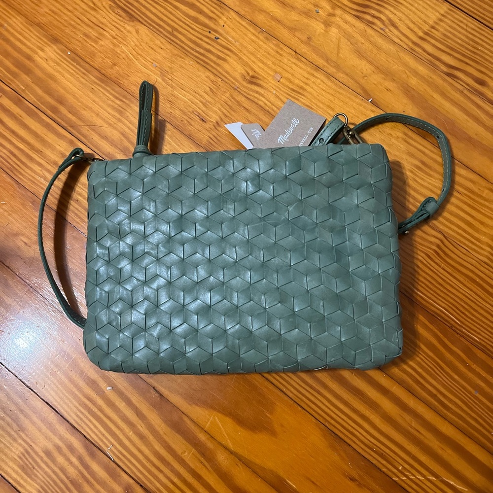 NWT The Puff Crossbody Woven Bag